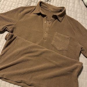Men’s waffle knit top